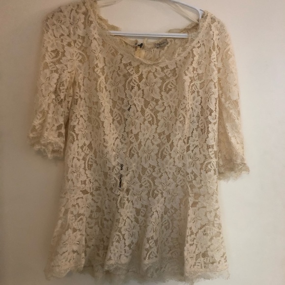 Aritzia lace peplum top - Picture 1 of 1